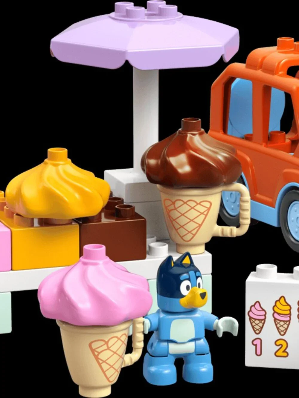 New & Sealed Lego DUPLO Bluey Ice Cream Trip Set 10458